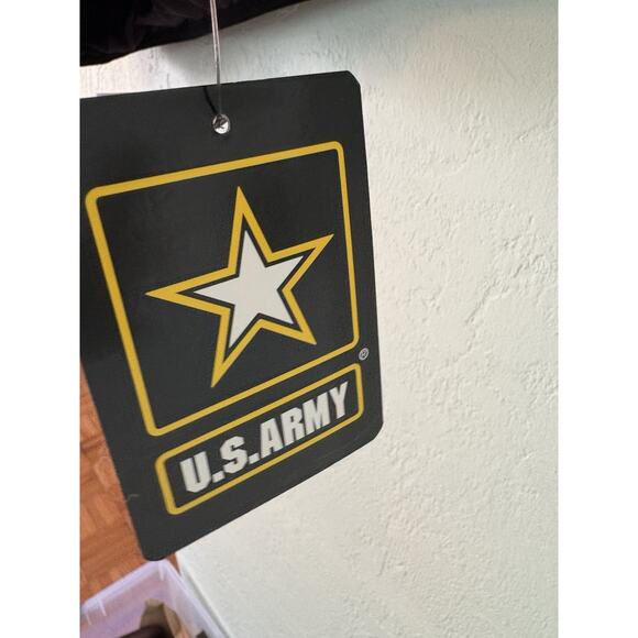 US ARMY Men’s Small Puffer Jacket Full Zip Hooded Zipper Pockets - Picture 6 of 6